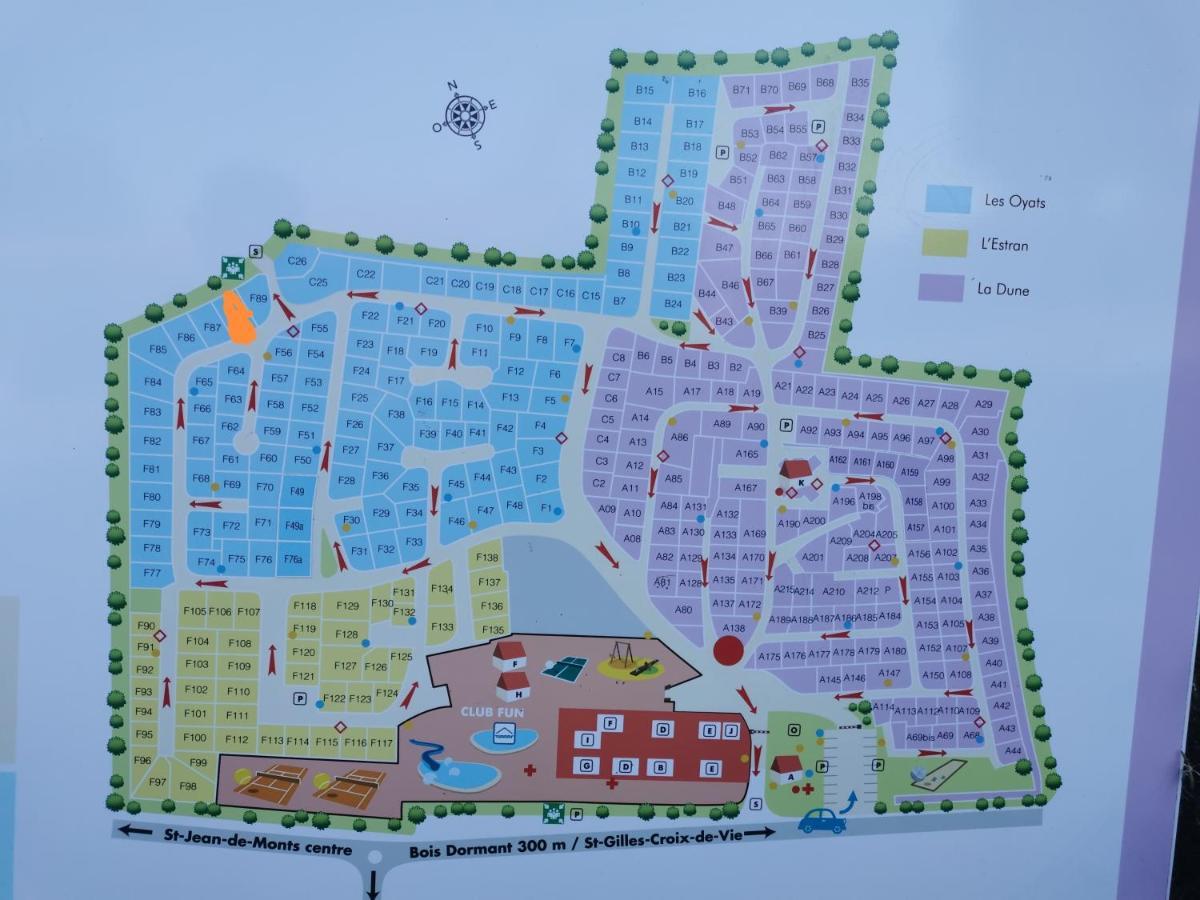 Camping Les Bois Mobil Home Grand Luxe 3Ch 2Sdb Saint-Jean-de-Monts Ngoại thất bức ảnh